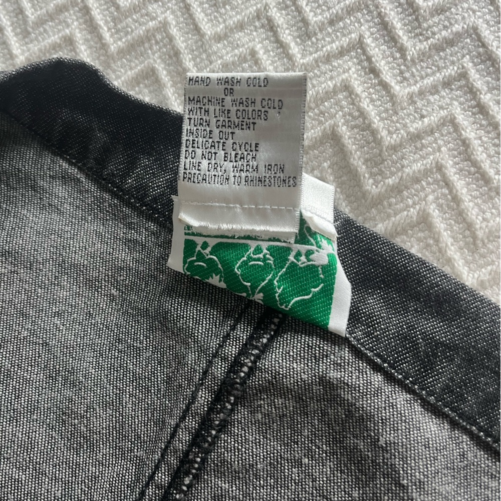 Quacker Factory Denim Overall Dress - Picture 11 of 13